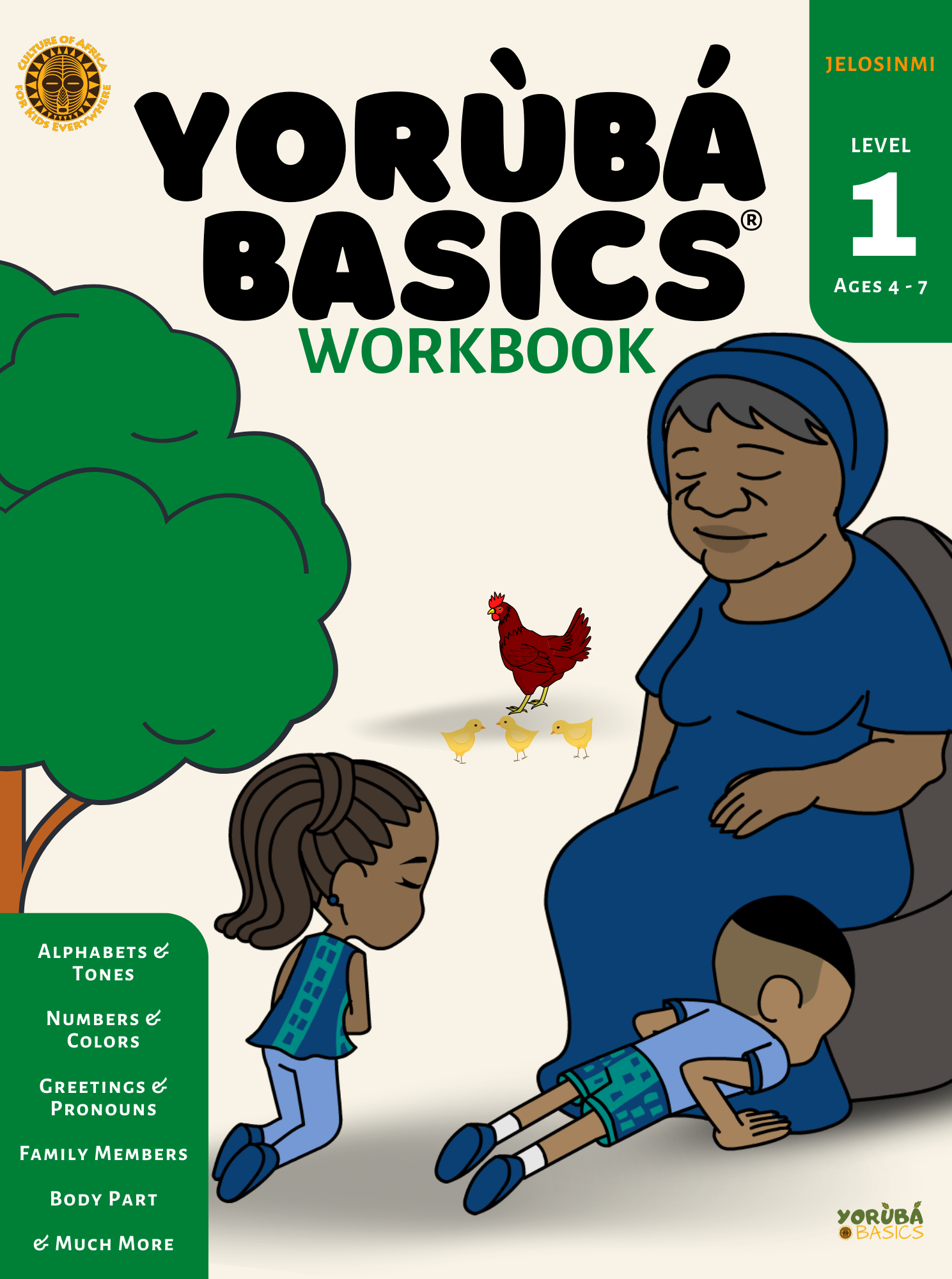 YORUBA BASICS® WORKBOOKS FOR BEGINNERS  - LEVEL 1  |  4 to 7yrs